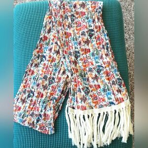 Woman's Light Floral Scarf